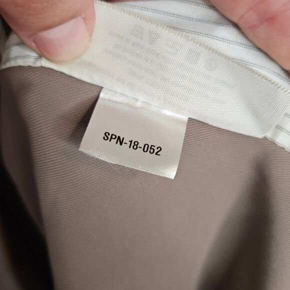 MM Lafleur lightweight wrap around overcoat, deep khaki, women's size medium - Picture 13 of 15